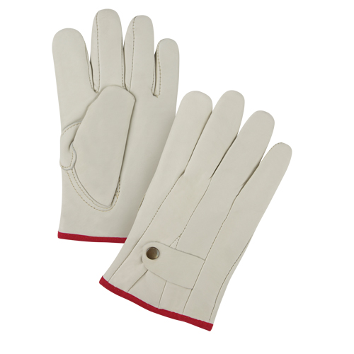 Premium Ropers Gloves, Small, Grain Cowhide Palm Groupe Belzile Dickner