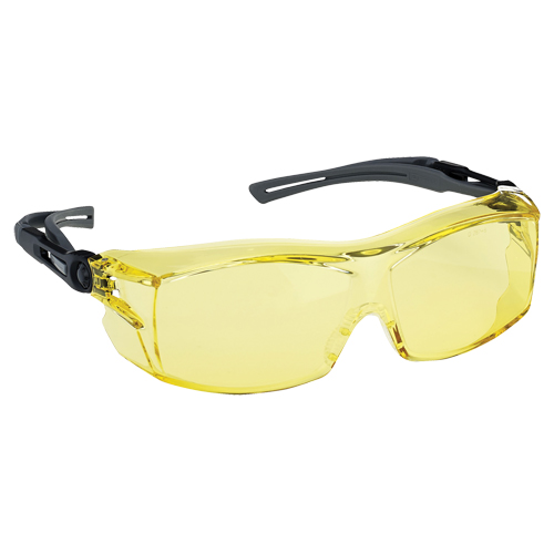Dynamic OTG Extra Series Safety Glasses, Amber Lens, Anti-Fog/Anti-Scratch, ANSI Z87+/Meets/Exceeds CSA Z94.3 Groupe Belzile Dickner
