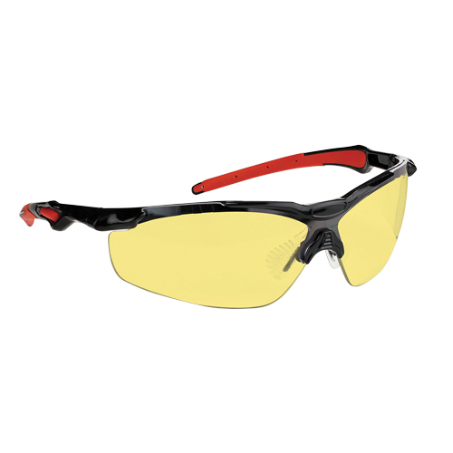 Dynamic Hawk Series Safety Glasses, Amber Lens, Anti-Fog, ANSI Z87+/Meets/Exceeds CSA Z94.3 Groupe Belzile Dickner