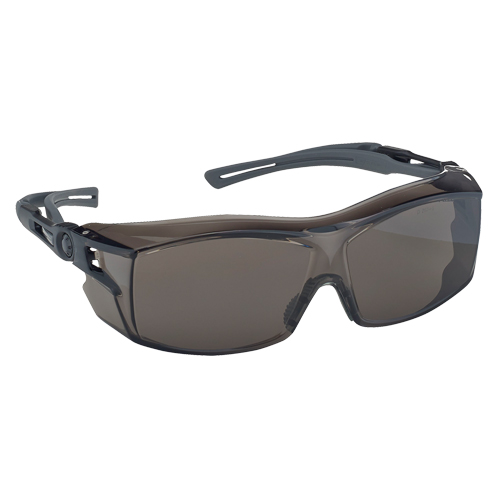 Lunettes de s&eacute;curit&eacute; s&eacute;rie Extra OTG Dynamic, Lentille Fum&eacute;e, Antibu&eacute;e/Anti-&eacute;gratignures, ANSI Z87+/R&eacute;pond ou surpasse la norme CSA Z94.3 Groupe Belzile Dickner