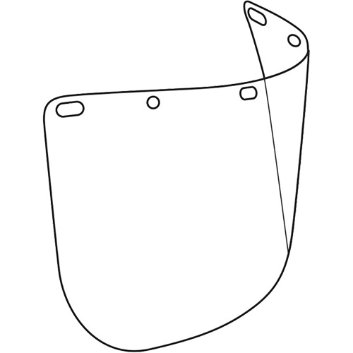 Dynamic Die Cut Faceshield Visor, Polycarbonate, Clear Tint Groupe Belzile Dickner