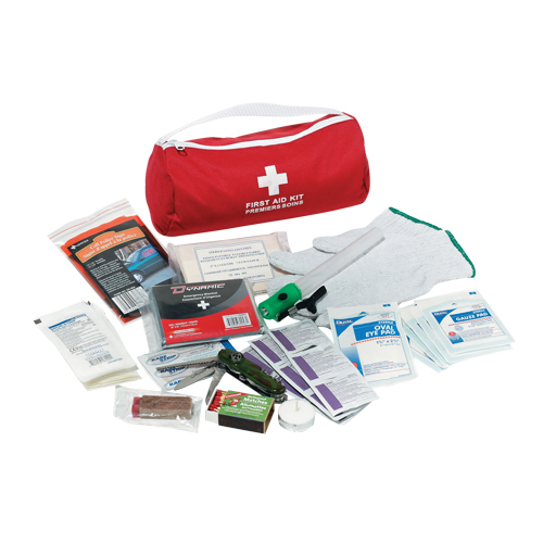 Trousse de premiers soins pour auto Dynamic, Dispositif m&eacute;dical Classe 1, Sac en nylon Groupe Belzile Dickner