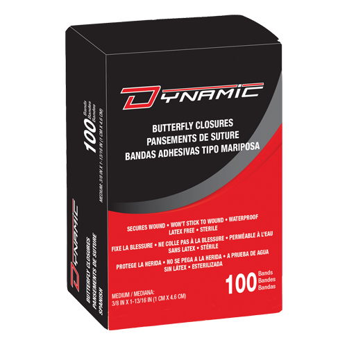 Dynamic Butterfly Closures, Skin Closure, Class 1 Groupe Belzile Dickner