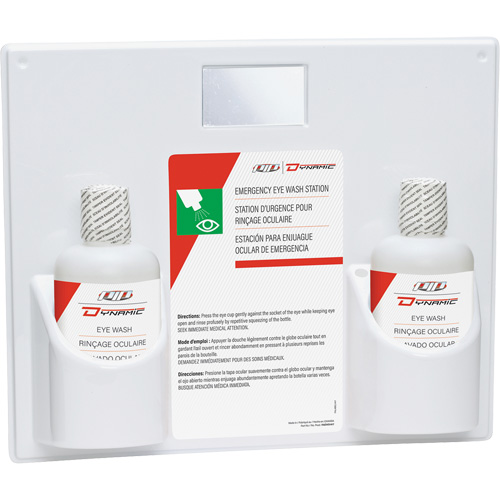 Dynamic Eyewash Station with Isotonic Solution, Double Groupe Belzile Dickner