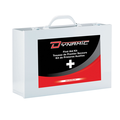 Trousse de premiers soins Ontario Dynamic, Dispositif m&eacute;dical Classe 1, Boîte en m&eacute;tal Groupe Belzile Dickner
