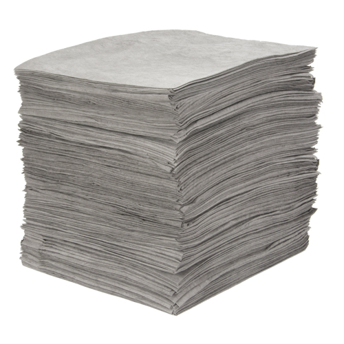 Feuilles absorbantes souffl&eacute;es de premi&egrave;re qualit&eacute;, Universel, 15" x 18", 25 gal. d'absorption Groupe Belzile Dickner