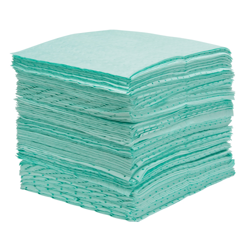 Premium Bonded Sorbent Pads, Hazmat, 15" x 18", 30 gal. Absorbancy Groupe Belzile Dickner
