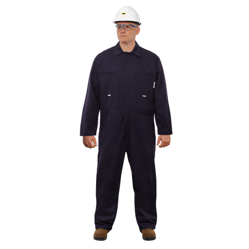 UltraSoft&reg; Arc Flash & FR Coveralls, Size 46, Navy Blue, 12.4 cal/cm2 Groupe Belzile Dickner
