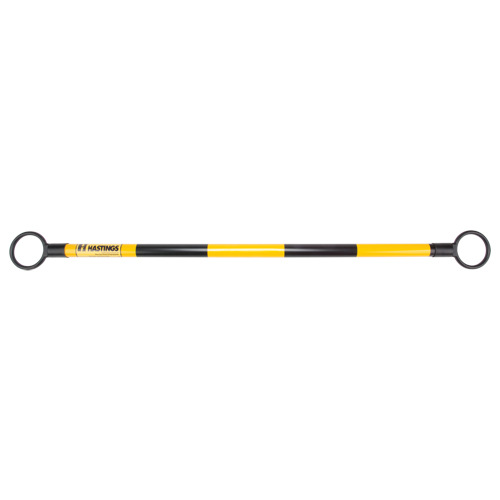 Telescopic Barricade Bar, 85" Extended Length, Black/Yellow Groupe Belzile Dickner
