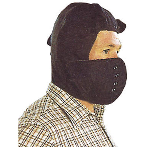 Doublure de casque de s&eacute;curit&eacute; avec masque amovible, Doublure en Coton/Kasha, Taille unique, Noir Groupe Belzile Dickner