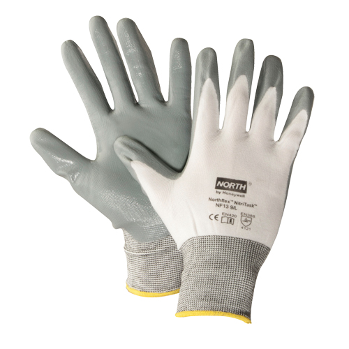 Gants NorthFlex Nitri Task, T-Grand, R&ecirc;vetement Nitrile, Calibre 13, Enveloppe en Nylon Groupe Belzile Dickner
