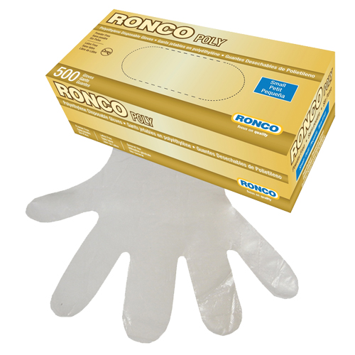 Gants jetables, Petit, Poly&eacute;thyl&egrave;ne, 1 mil, Sans poudre, Transparent Groupe Belzile Dickner