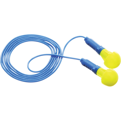 E-A-R Push-Ins Earplugs, Corded, Pair - Polybag, 28/23 dB NRR, One-Size Groupe Belzile Dickner
