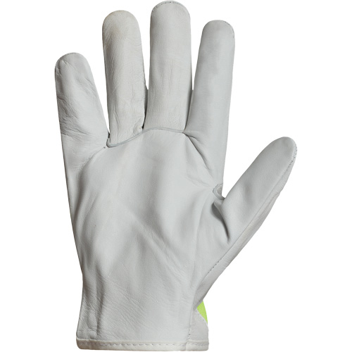 Gants de conducteur haute visibilit&eacute; avec bandes r&eacute;fl&eacute;chissantes Endura, 3T-Grand, Paume en Cuir fleur de ch&egrave;vre Groupe Belzile Dickner