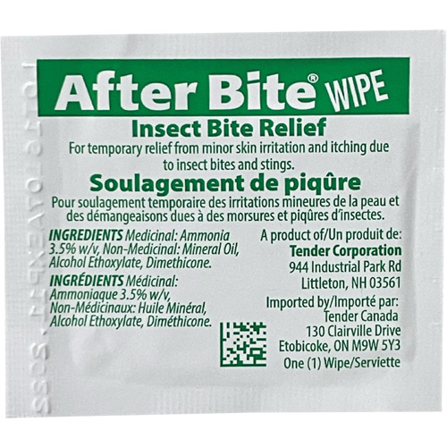 After Bite Insect Sting Relief Towelettes Groupe Belzile Dickner