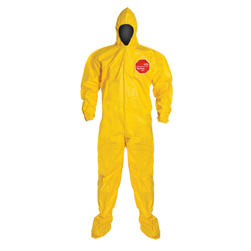 Coveralls, Medium, Yellow, Tychem&reg; 2000 Groupe Belzile Dickner