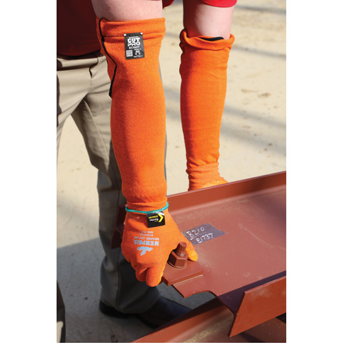 Manches Memphis, Kevlar, 18", ASTM ANSI niveau A5, Orange Groupe Belzile Dickner