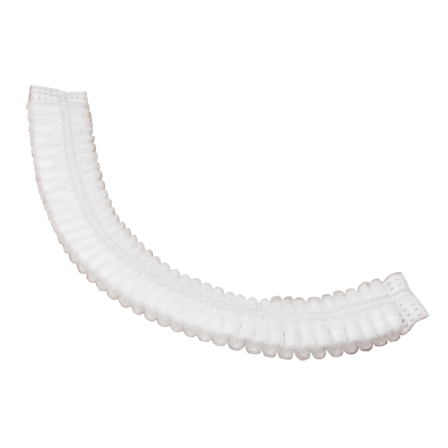 Bonnet bouffant pliss&eacute;, Polypropyl&egrave;ne, 19", Blanc Groupe Belzile Dickner