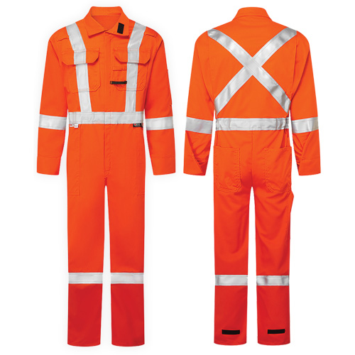 UltraSoft&reg; 7 oz. High-Visibility Deluxe Coveralls, Size 46, Orange Groupe Belzile Dickner