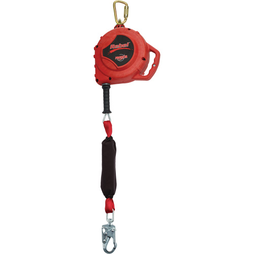 Rebel Self-Retracting Lifeline, 33', Galvanized Steel, Swivel Groupe Belzile Dickner