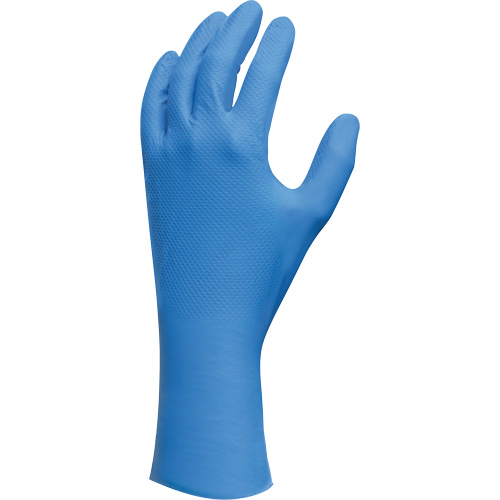 Lightweight Gloves, 7/Small, Nitrile, 9-mil, Powder-Free, Blue Groupe Belzile Dickner