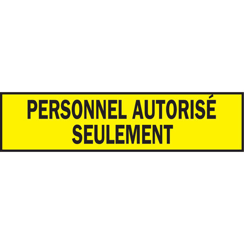 Warning Barricade Tape, French, 3" W x 200' L, 3.5 mils, Black on Yellow Groupe Belzile Dickner