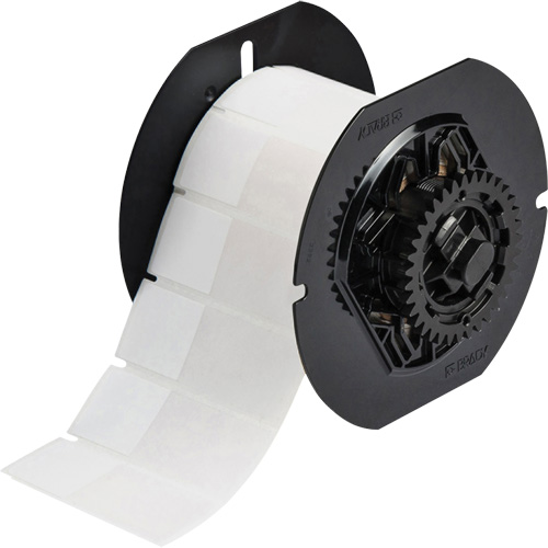 &eacute;tiquette autoplastifi&eacute;es pour fils et c&acirc;bles, Vinyle, 1" lo x 2,6" h, Incolore/blanc Groupe Belzile Dickner