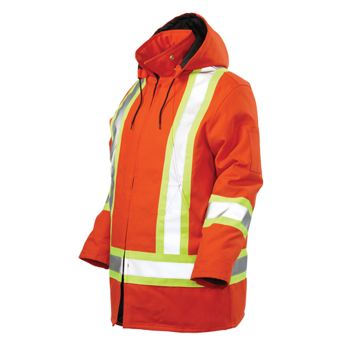Safety Parka, High Visibility Orange, Large Groupe Belzile Dickner