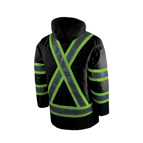 Parka de s&eacute;curit&eacute; doubl&eacute;, Noir, Grand Groupe Belzile Dickner