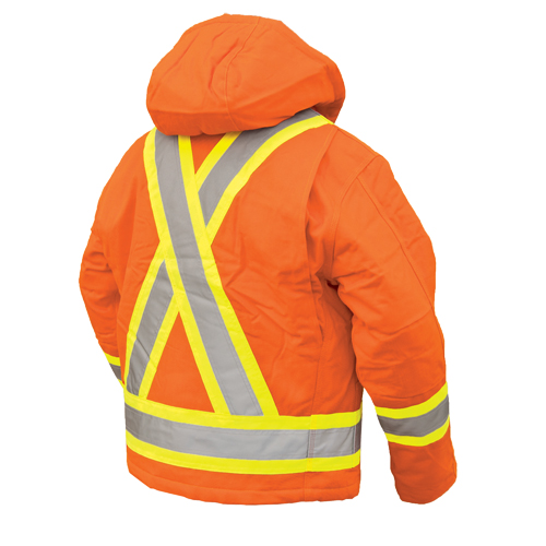 Safety Jacket, High Visibility Orange, Large Groupe Belzile Dickner