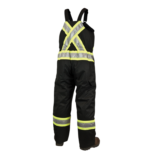 Lined Safety Overalls, Polyester/Polyurethane, Large, Black Groupe Belzile Dickner
