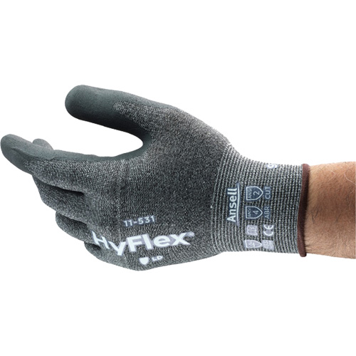 Hyflex&reg; Cut-Resistant Coated Glove, 6, Nitrile Coating, 18 Gauge, Nylon Shell Groupe Belzile Dickner