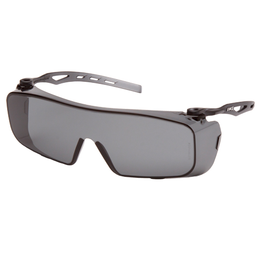 Cappture OTG Safety Glasses, Grey/Smoke Lens, Anti-Fog, ANSI Z87+/Meets/Exceeds CSA Z94.3 Groupe Belzile Dickner