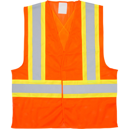 Veste de s&eacute;curit&eacute; pour la circulation, Orange haute visibilit&eacute;, Moyen, Polyester Groupe Belzile Dickner