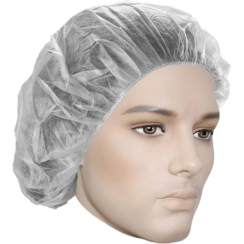 Bouffant Caps, Polypropylene, 18", White Groupe Belzile Dickner