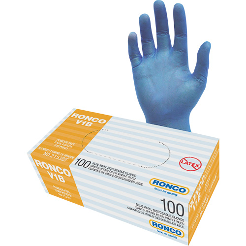 Disposable Gloves, X-Large, Vinyl, 3-mil, Powder-Free, Clear Groupe Belzile Dickner