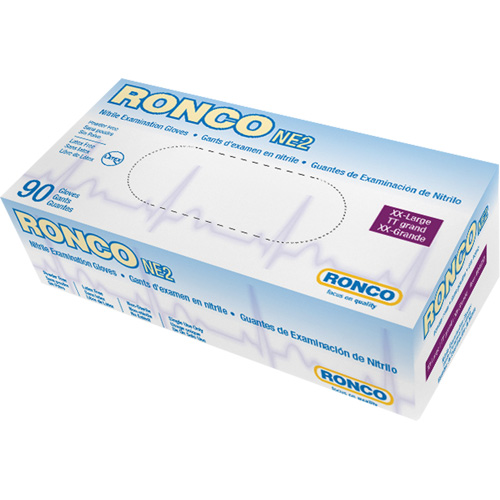 Disposable Gloves, 2X-Large, Nitrile, 4-mil, Powder-Free, Blue Groupe Belzile Dickner