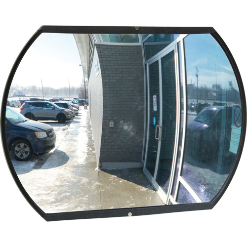 Roundtangular Convex Mirror with Bracket, 24" H x 36" W, Indoor/Outdoor Groupe Belzile Dickner