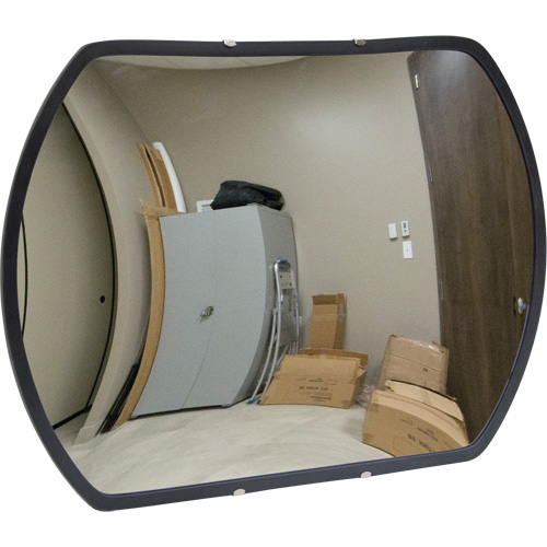 Roundtangular Convex Mirror with Bracket, 20" H x 30" W, Indoor/Outdoor Groupe Belzile Dickner