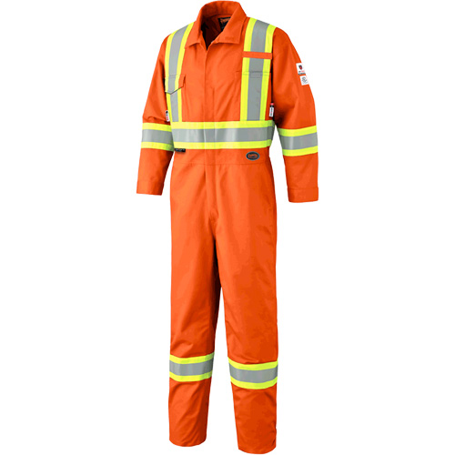 7702 Combinaison de s&eacute;curit&eacute; haute visibilit&eacute; ignifuge, Taille 36, Orange Groupe Belzile Dickner