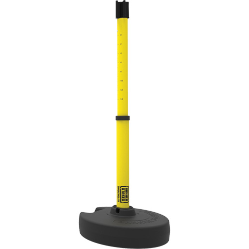 Base pour montant de barri&egrave;re PLUS, Hauteur de 42", Jaune Groupe Belzile Dickner