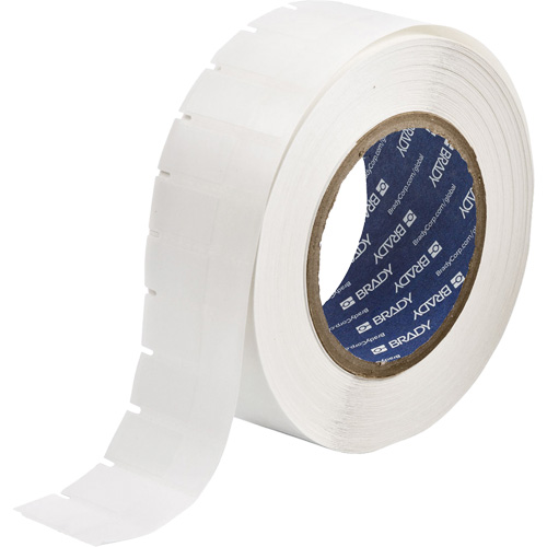 &eacute;tiquettes &agrave; transfert thermique B-461, Polyester, 0,6" lo x 1,625" h, Blanc Groupe Belzile Dickner
