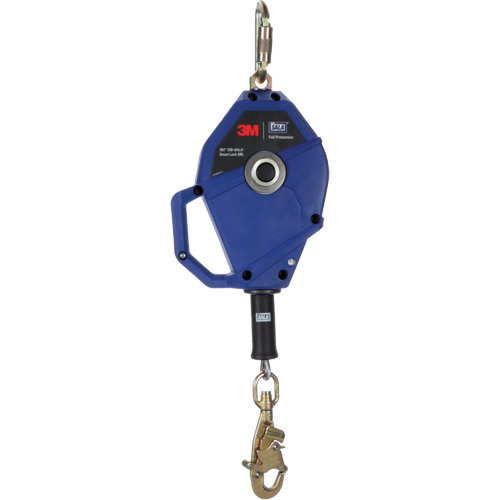 Cordage de s&eacute;curit&eacute; autor&eacute;tractable avec verrouillage intelligent, 30', Acier galvanis&eacute;, Pivotant Groupe Belzile Dickner