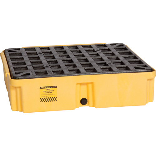Modular Spill Platform, 15 US gal. Spill Capacity, 26" x 26.25" x 6.5" Groupe Belzile Dickner