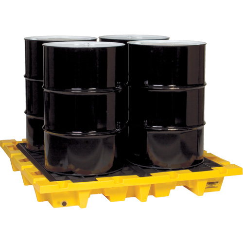 Spill Containment Pallet, 66 US gal. Spill Capacity, 58.5" x 58.5" x 7.75" Groupe Belzile Dickner