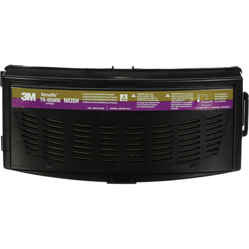 Cartouche multigaz/haute efficacit&eacute; Versaflo, Ammoniac/dioxyde de chlore/Gaz de chlore/Chlorure d'hydrog&egrave;ne/Florure d'hydrog&egrave;ne/Mercure/M&eacute;thylamine/Vapeur organique/Particules/SO2 Dioxyde de soufre, Paquet de 1 Groupe Belzile Dickner