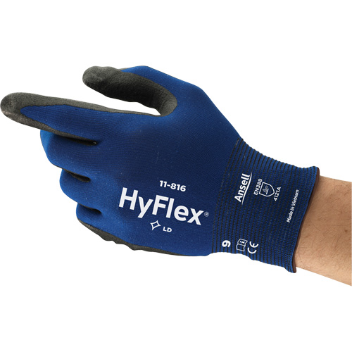 Hyflex&reg; 11-816 Glove, 6, Foam Nitrile Coating, 18 Gauge, Nylon/Spandex Shell Groupe Belzile Dickner