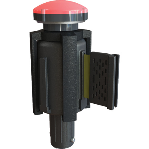 PLUS Barrier System Strobe Light Bracket & Red Strobe Light, Black Groupe Belzile Dickner