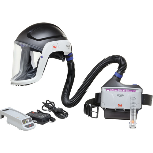 Versaflo Heavy Industry PAPR Kit, Headcover & Faceshield, Lithium-Ion Battery Groupe Belzile Dickner
