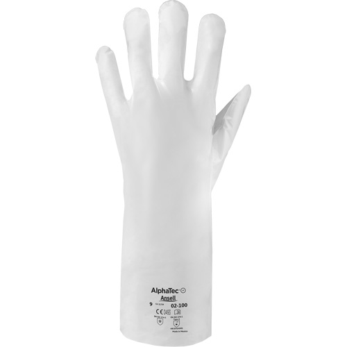 ALPHATEC&reg; 02-100 Chemical-Resistant Gloves, Size 7, 15.0" L, HPPE, 2.4-mil Groupe Belzile Dickner